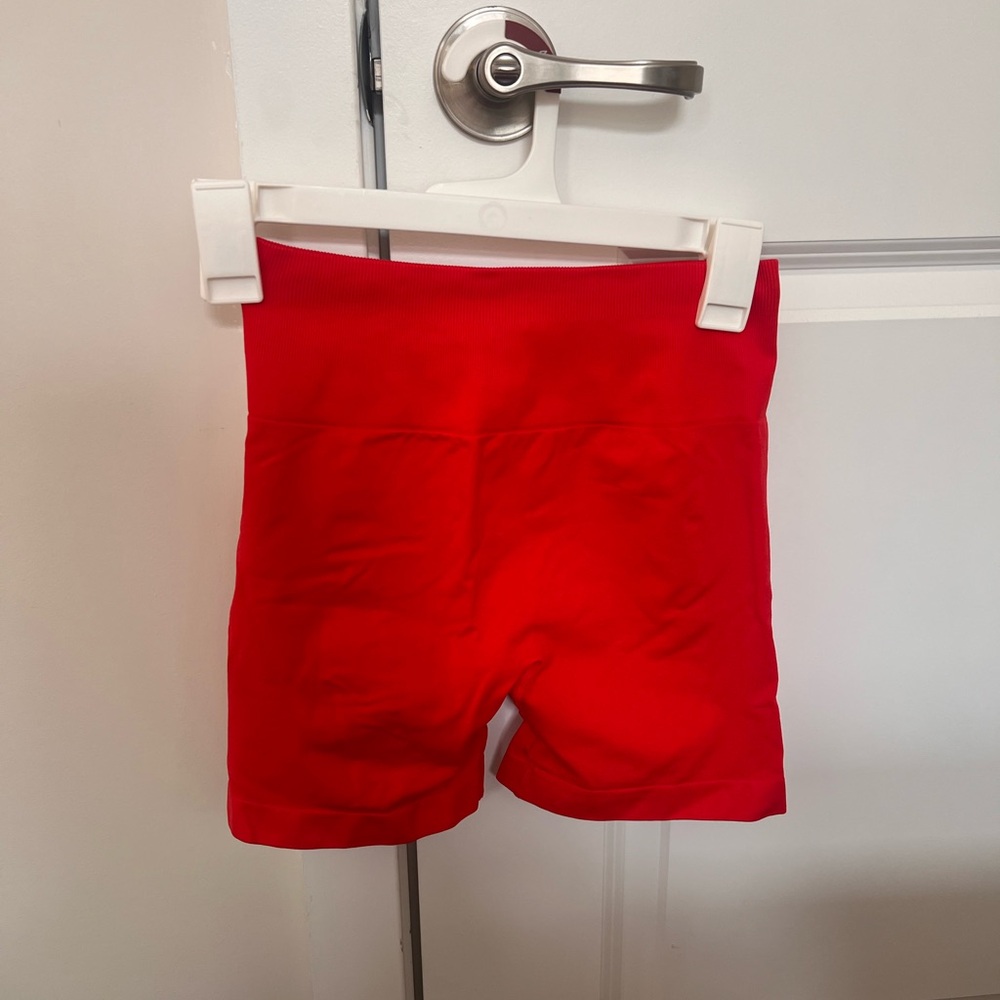 Women's Red Bike Shorts